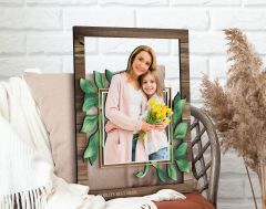 BK Gift Kişiye Özel Anneler Günü Fotoğraflı 3D Ahşap Tablo, Anneye Hediye, Anneler Günü Hediyesi-3