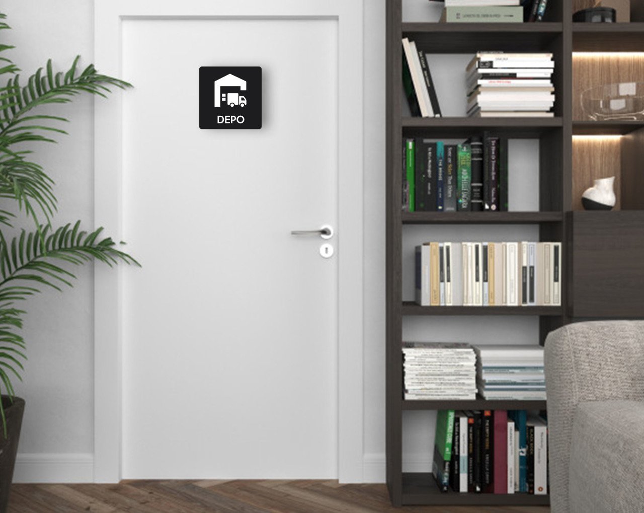 BK Home Depo Kapı Yönlendirme Levhası