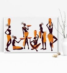 BK Gift African Woman Tasarımlı Kanvas Tablo 50x70cm-1