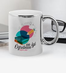 Kişiye Özel En İyi Öğretmen Krom Kupa Bardak - 3