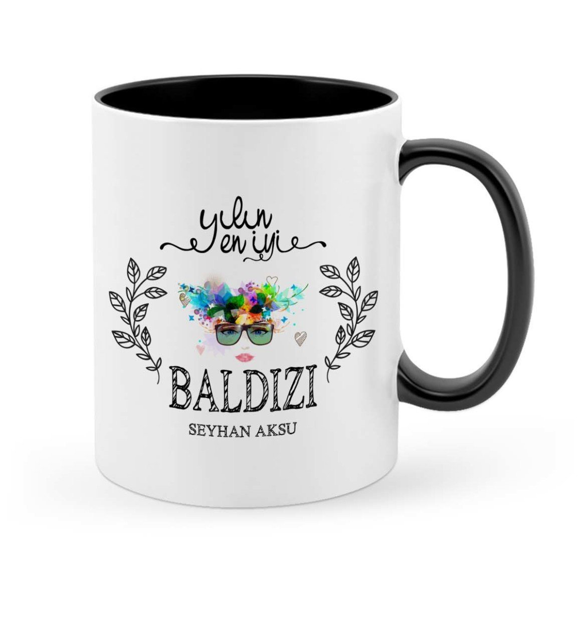 Kişiye Özel Yılın En İyi Baldızı Siyah Kupa Bardak