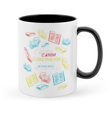 Kişiye Özel Canım Öğretmenim Siyah Kupa Bardak - 3