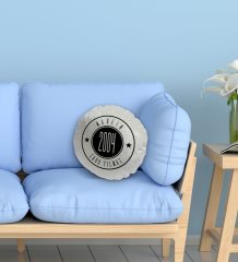 Kişiye Özel İsimli Made İn Tasarımlı Yuvarlak Dekoratif Kırlent Yastık-1