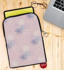 BK Gift Modern Art Tasarımlı Taşınabilir Koruyucu Tablet Kılıfı & Organizer Çanta - Siyah-3