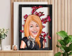 BK Gift Kişiye Özel Anneler Günü Karikatürlü 3D Ahşap Tablo, Anneye Hediye, Anneler Günü Hediyesi-10
