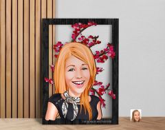 BK Gift Kişiye Özel Anneler Günü Karikatürlü 3D Ahşap Tablo, Anneye Hediye, Anneler Günü Hediyesi-10