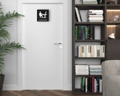 BK Home Çalışma Odası Kapı Yönlendirme Levhası