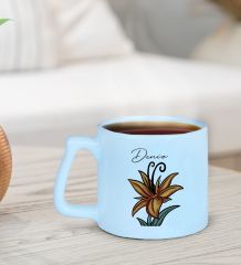 BK Gift Kişiye Özel İsimli Pastel Mavi Middle Kupa Bardak-20, Arkadaşa Hediye, Ev Hediyesi, Doğum Günü Hediyesi, Ofis Hediyesi