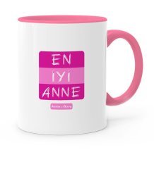 Kişiye Özel En İyi Anne Pembe Kupa Bardak - 4