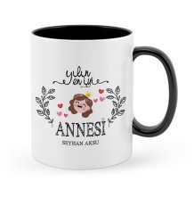 Kişiye Özel Yılın En İyi Annesi Siyah Kupa Bardak - 2