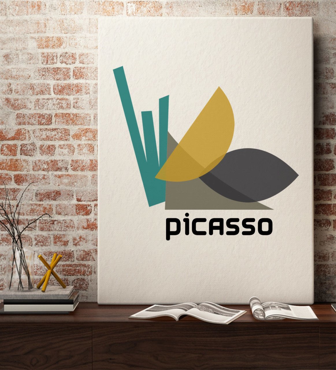 Picasso Tasarımlı Kanvas Tablo 50x70cm