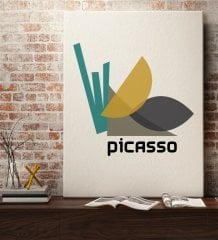 Picasso Tasarımlı Kanvas Tablo 50x70cm