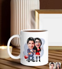 BK Gift Sevgiliye Özel Karikatürlü Hediye Seti-7, Sevgililer Günü Hediyesi, Yıl Dönümü Hediyesi, Nutella 400gr., Doğum Günü Hediyesi