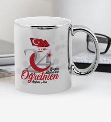 Kişiye Özel Bugün Günlerden Öğretmen Krom Kupa Bardak - 2