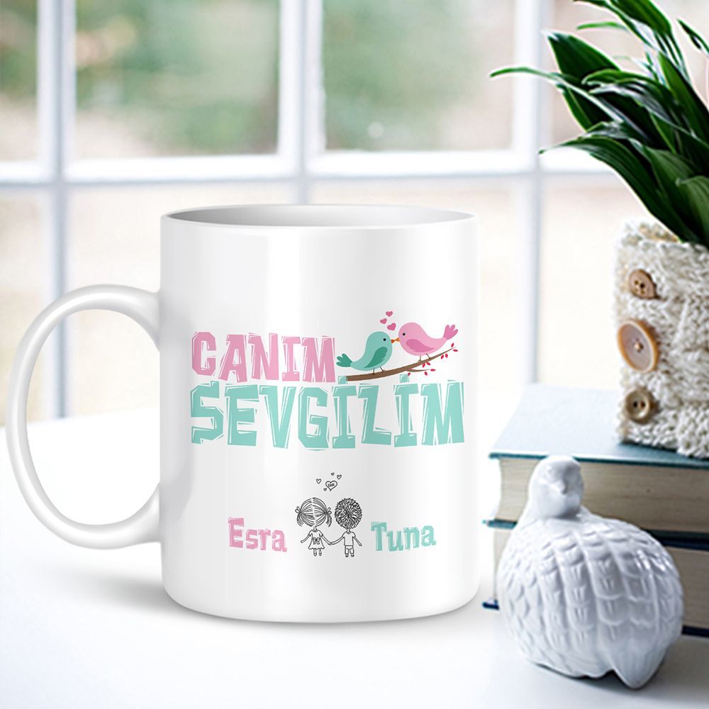 Kişiye Özel Canım Sevgilim Beyaz Kupa Bardak - 003