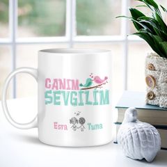 Kişiye Özel Canım Sevgilim Beyaz Kupa Bardak - 003