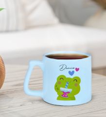 BK Gift Kişiye Özel İsimli Pastel Mavi Middle Kupa Bardak-17, Arkadaşa Hediye, Ev Hediyesi, Doğum Günü Hediyesi, Ofis Hediyesi