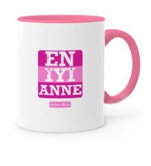 Kişiye Özel En İyi Anne Pembe Kupa Bardak - 1