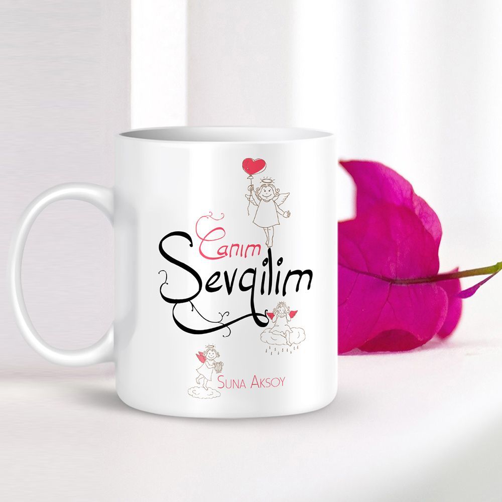 Kişiye Özel Canım Sevgilim Beyaz Kupa Bardak - 002