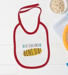 BK Kids Darlama Beni Tasarımlı Kırmızı Bebek Body Zıbın ve Mama Önlüğü Hediye Seti-1