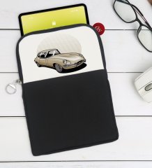 BK Gift Klasik Araç Tasarımlı Taşınabilir Koruyucu Tablet Kılıfı & Organizer Çanta - Siyah-8