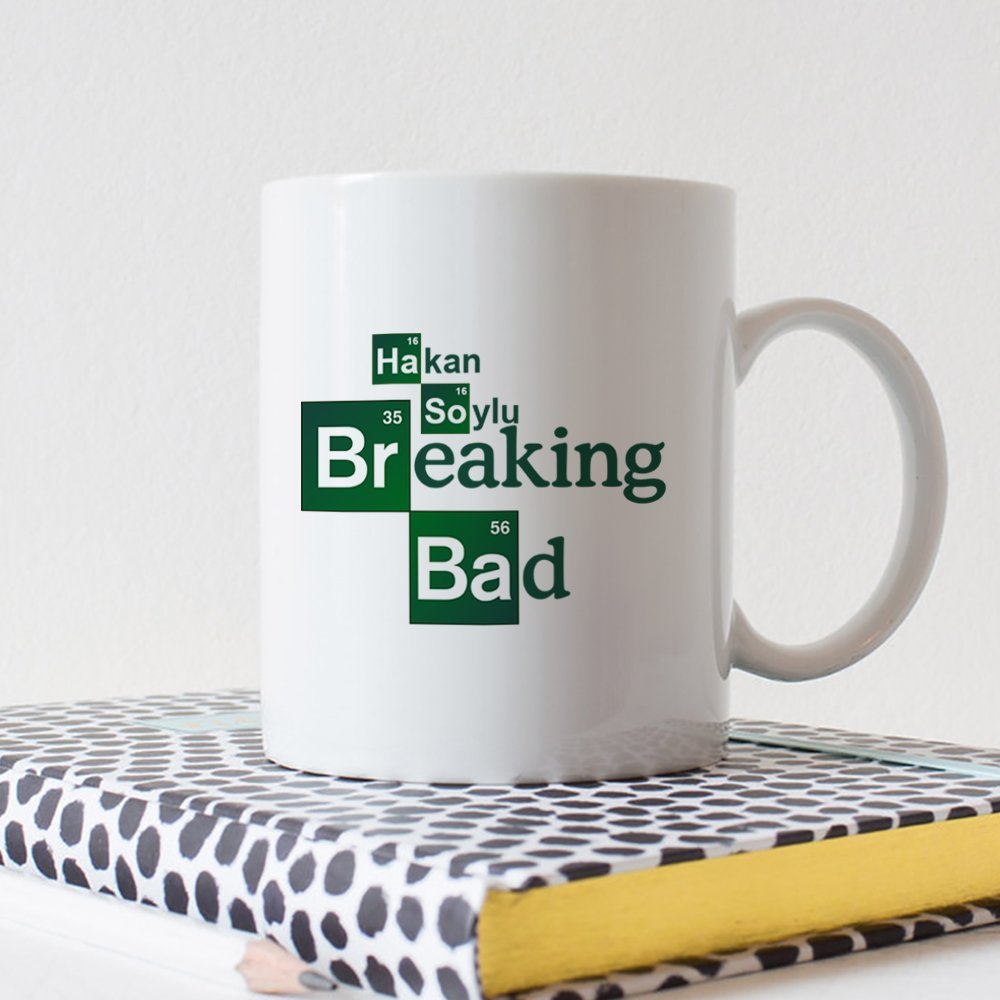 Kişiye Özel Breaking Bad Tasarımlı Beyaz Kupa Bardak - 1
