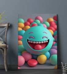 BK Gift  Fantastic Tasarımlı Kanvas Tablo-7 70x100cm Ev Dekorasyonu, Ev Hediyesi
