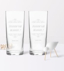 Kişiye Özel İkili İsyanım Var Ulan Rakı Bardağı Seti