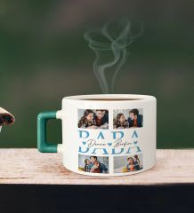 BK Gift Kişiye Özel İsimli Kırmızı Kulplu Çay & Kahve Fincanı-1, Arkadaşa Hediye, Sevgiliye Hediye