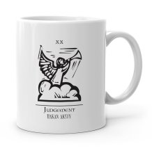 Kişiye Özel Tarot Judgement (Sağduyu) Beyaz Kupa Bardak
