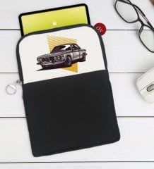 BK Gift Klasik Araç Tasarımlı Taşınabilir Koruyucu Tablet Kılıfı & Organizer Çanta - Siyah-1