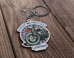BK Gift Kişiye Özel Motorcu Temalı Ahşap Anahtarlık-18, Arkadaşa Hediye, Sevgiliye Hediye, Motorcuya Hediyeler