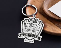 BK Gift Kişiye Özel Motorcu Temalı Ahşap Anahtarlık-17, Arkadaşa Hediye, Sevgiliye Hediye, Motorcuya Hediyeler