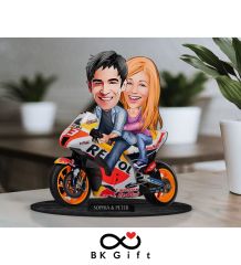 BK Gift Kişiye Özel Sevgililer Karikatürlü Ahşap Biblo, Sevgililer Günü Hediyesi, Doğum Günü Hediyesi, Yıl Dönümü Hediyesi-111