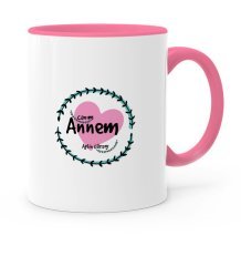 Kişiye Özel Canım Annem Pembe Kupa Bardak - 10