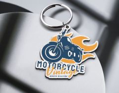 BK Gift Kişiye Özel Motorcu Temalı Ahşap Anahtarlık-15, Arkadaşa Hediye, Sevgiliye Hediye, Motorcuya Hediyeler