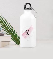 Kişiye Özel I Baş Harf ve İsimli Metal Suluk (500 ml.) Model 4