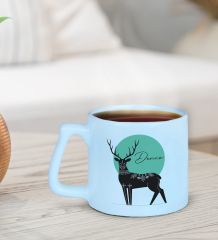 BK Gift Kişiye Özel İsimli Pastel Mavi Middle Kupa Bardak-3, Arkadaşa Hediye, Ev Hediyesi, Doğum Günü Hediyesi, Ofis Hediyesi