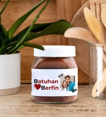 BK Gift Sevgiliye Özel Hediye Seti-1, Sevgililer Günü Hediyesi, Yıl Dönümü Hediyesi, Nutella 400gr., Doğum Günü Hediyesi