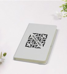 Kişiye Özel İsimli 9x14cm Beyaz Defter - Model 10