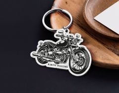 BK Gift Kişiye Özel Motorcu Temalı Ahşap Anahtarlık-12, Arkadaşa Hediye, Sevgiliye Hediye, Motorcuya Hediyeler