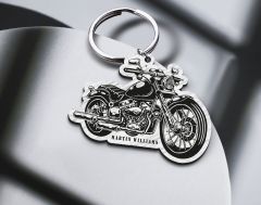BK Gift Kişiye Özel Motorcu Temalı Ahşap Anahtarlık-12, Arkadaşa Hediye, Sevgiliye Hediye, Motorcuya Hediyeler