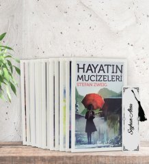 Kişiye Özel İsimli Kitap Ayracı ve Stefan Zweig Serisi (14 Kitap) Hediye Seti