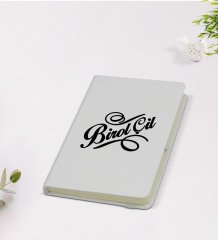 Kişiye Özel İsimli 9x14cm Beyaz Defter - Model 5