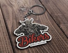 BK Gift Kişiye Özel Motorcu Temalı Ahşap Anahtarlık-8, Arkadaşa Hediye, Sevgiliye Hediye, Motorcuya Hediyeler