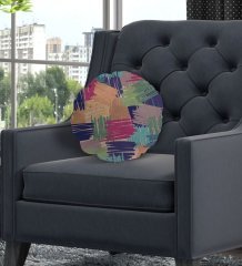 BK Gift Modern Yuvarlak Dekoratif Kırlent Yastık-16