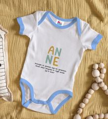 BK Kids Anne Tasarımlı Mavi Bebek Body Zıbın-2