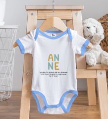 BK Kids Anne Tasarımlı Mavi Bebek Body Zıbın-2