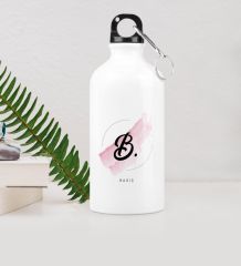 Kişiye Özel B Baş Harf ve İsimli Metal Suluk (500 ml.) Model 4
