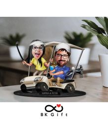 BK Gift Kişiye Özel Sevgililer Karikatürlü Ahşap Biblo, Sevgililer Günü Hediyesi, Doğum Günü Hediyesi, Yıl Dönümü Hediyesi-96